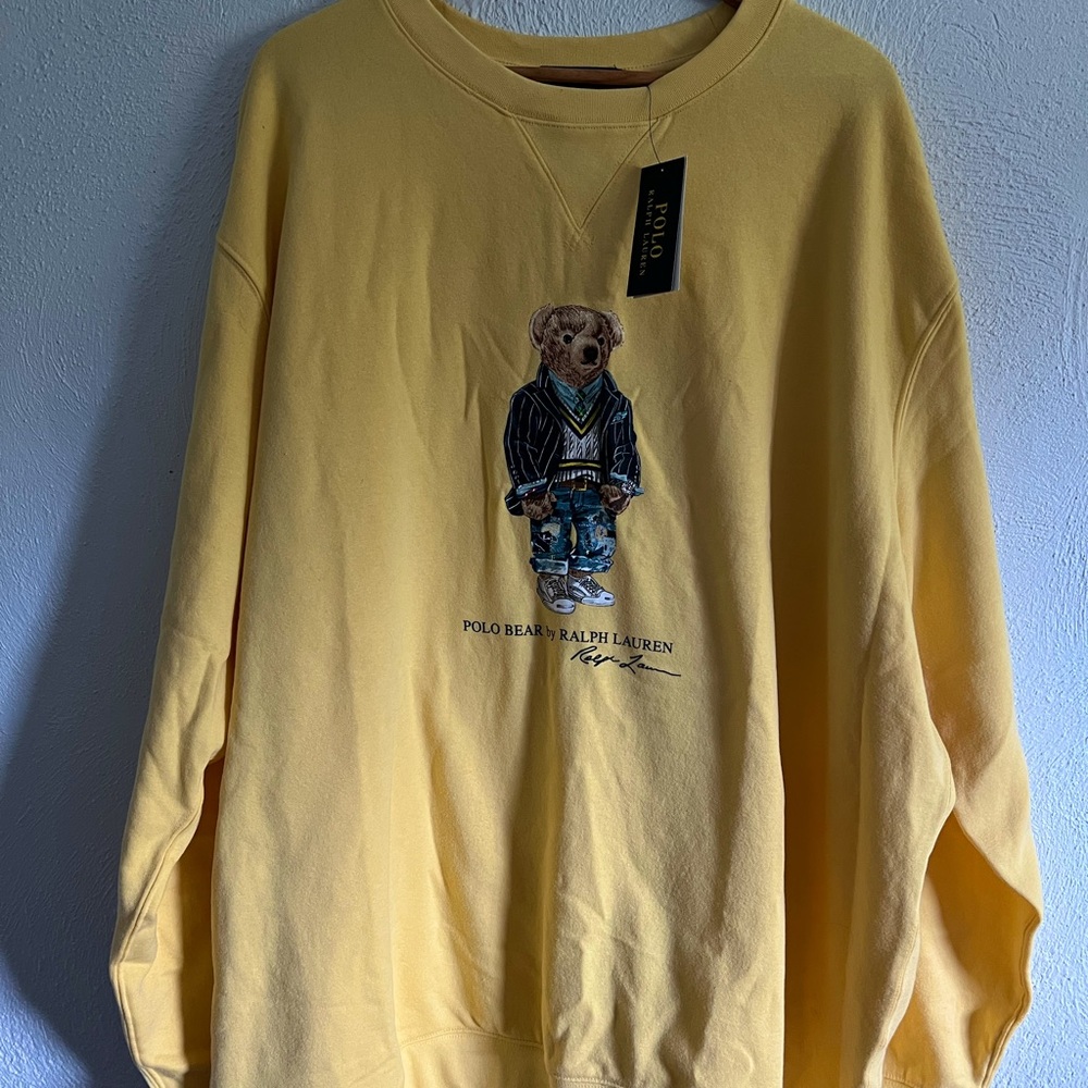 NWT Polo Ralph Lauren bear sweatshirt 3XLT